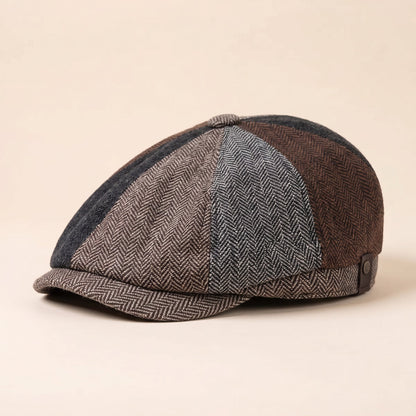 Herringbone Wool Cap